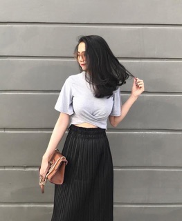 Áo xoắn eo