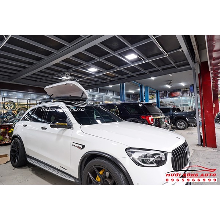 COMBO Cốp Nóc Mui Kiểu Phi Thuyền & Baga 2 Thanh Ngang Dành Cho Xe Mercedes AMG