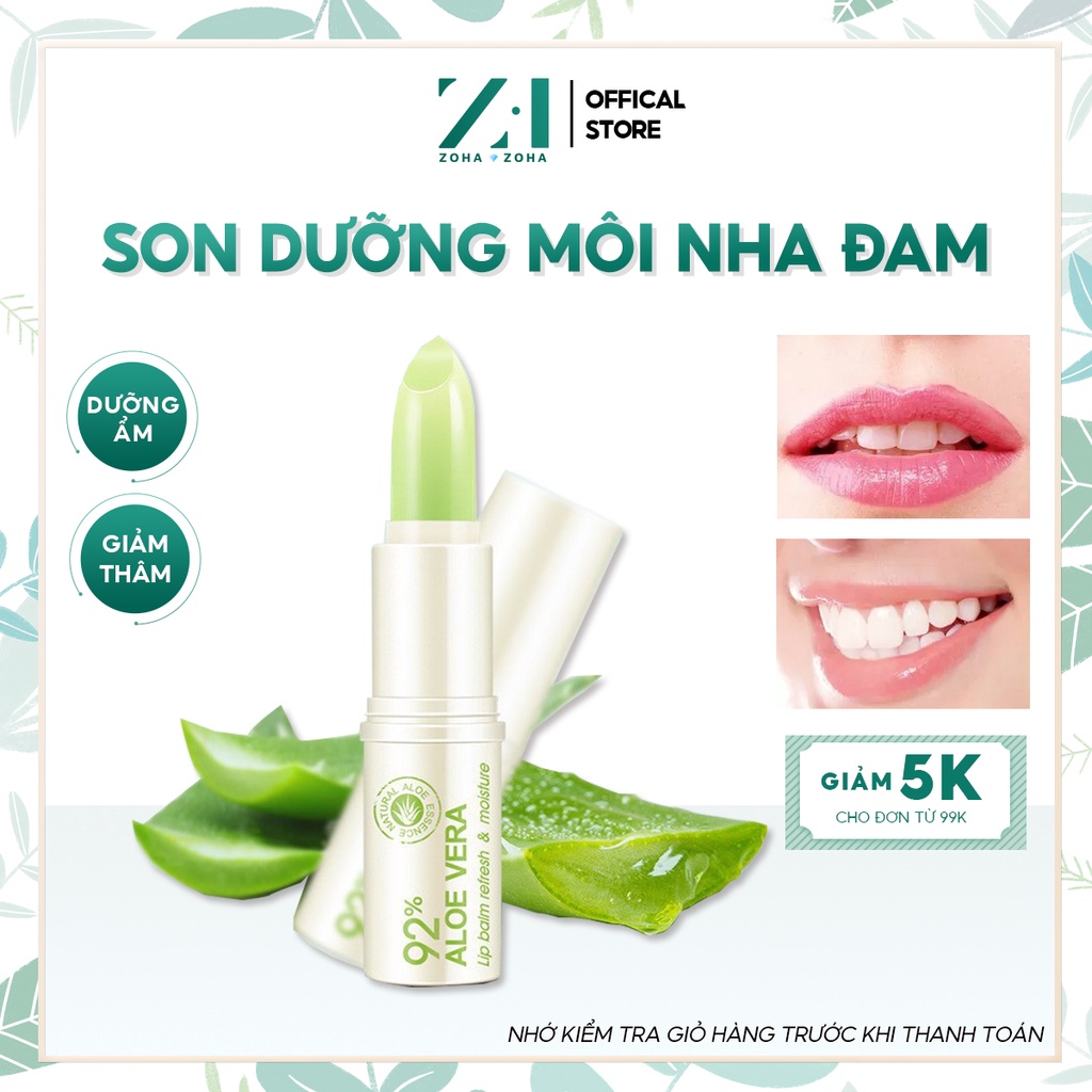 Son dưỡng môi BIOAQUA mềm mịn giảm thâm môi chiết xuất nha đam dưỡng môi nội địa Trung ZH-SDM-B01