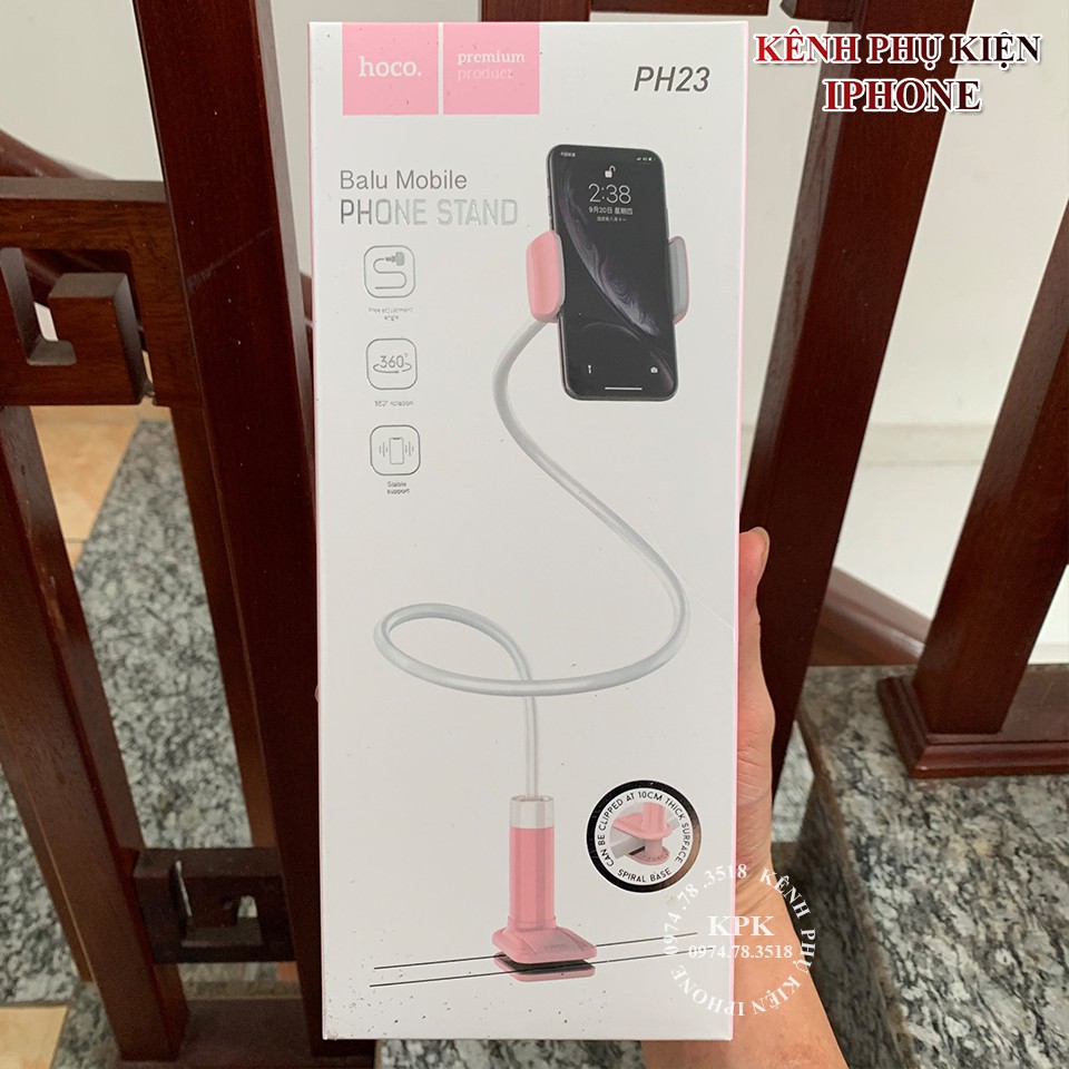 Giá Đỡ Điện Thoại Hoco PH23 Chính Hãng - Kẹp Bàn - Kẹp Đuôi Khỉ - Kẹp Tháo Rời | BigBuy360 - bigbuy360.vn