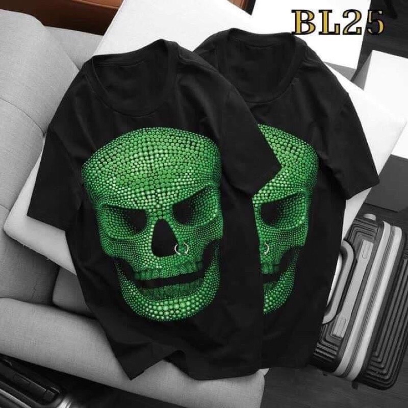 Áo phông đầu nâu xanh áo đủ Size S M L XL