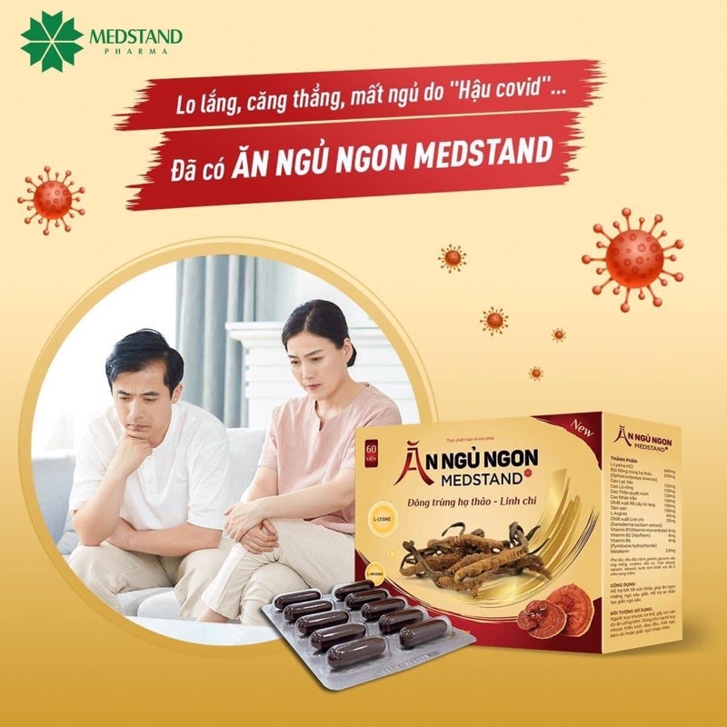 ĂN NGỦ NGON MEDSTAND: ĂN NGON NGỦ SÂU hộp 60 viên