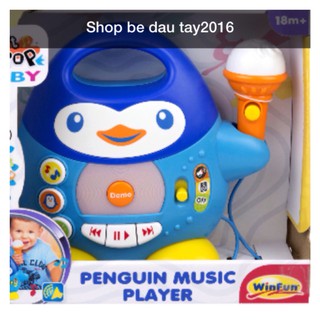 Đồ chơi Winfun Penguin Music Player với Microphone