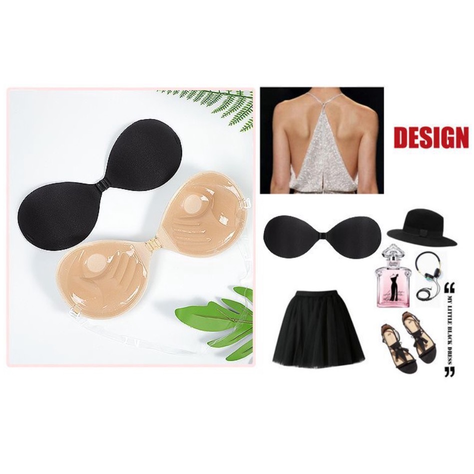 Áo dán ngực vải nâng đệm bàn tay 1 dây, cài trước, tặng kèm dây an toàn dễ phối đồ (MS 04071) Anna Shop