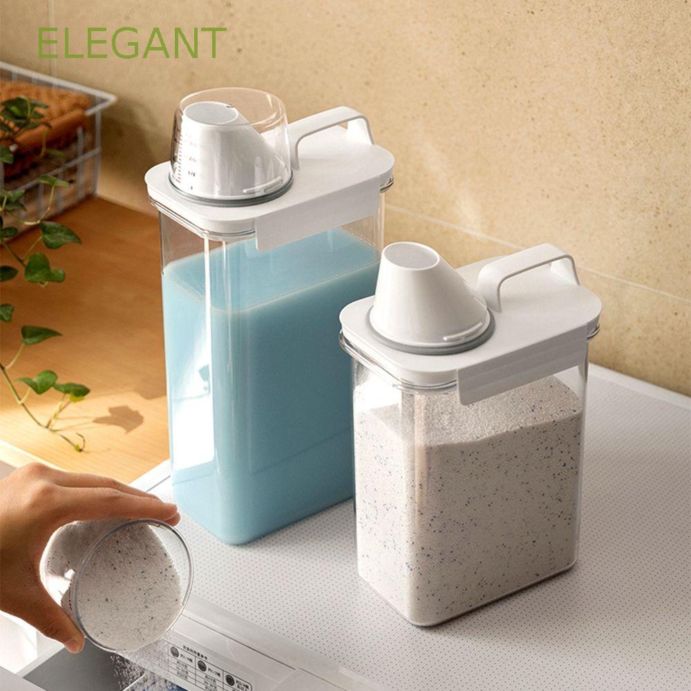 Hộp Đựng Bột Giặt Đa Năng Có Nắp Đậy Và Tay Cầm Tiện Dụng