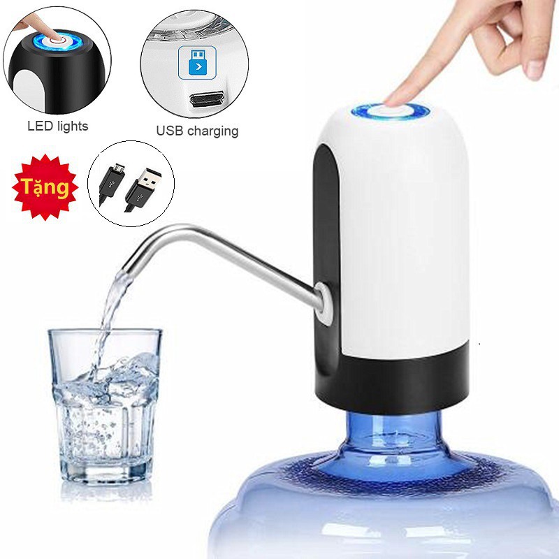 Máy Hút Nước Tự Động Thông Minh - Vòi Hút Nước Hút Rượu Cổng USB Loại Sạc Điện