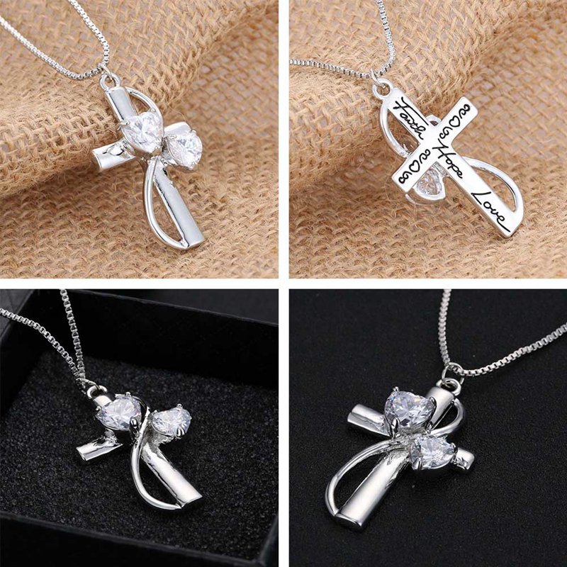Dây Chuyền Mạ Bạc 925 Mặt Hình Trái Tim Cho Nữ