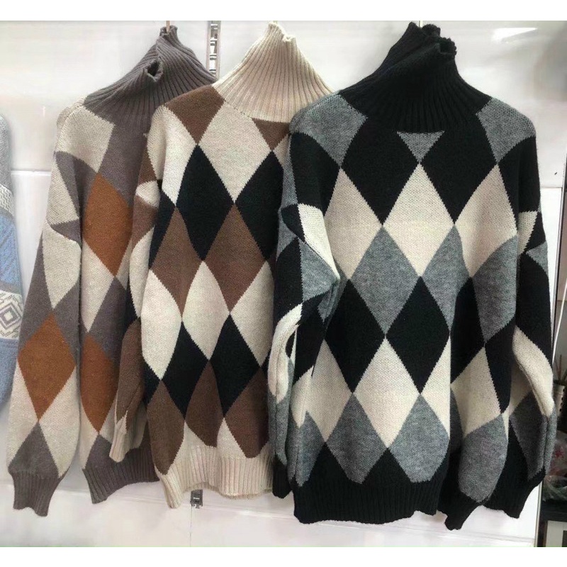 [HÀNG SẴN]ÁO LEN TRÁM CỔ LỌ MIX MÀU XINH XẮN HÀNG QUẢNG CHÂU | BigBuy360 - bigbuy360.vn