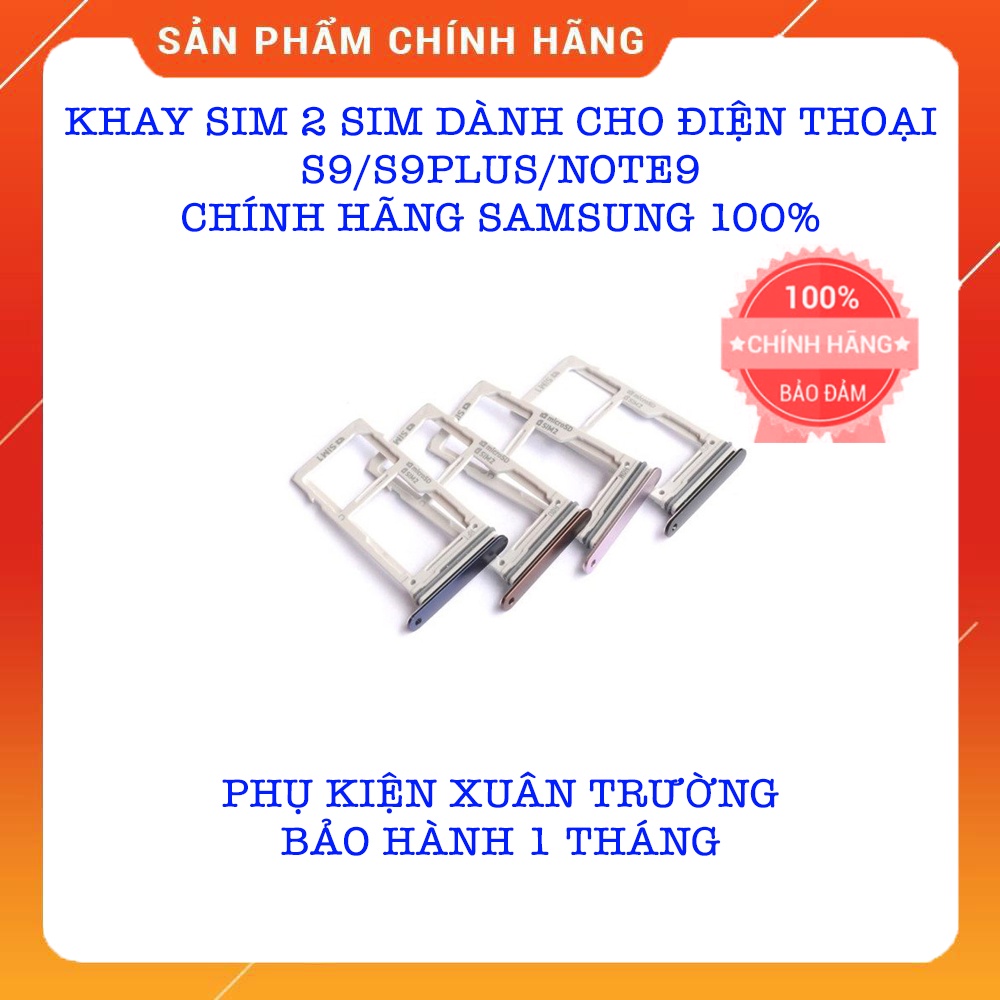 Khay Sim 2 Sim Dành Cho Điện Thoại SamSung S9 / S9Plus / Note9 - Có 3 Màu Cho KH Lựa Chọn