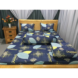 drap thun❤❤FREESHIP❤❤ga thun_ drap thun hàn_bộ drap thun hình chiếc lá ( 4 món)