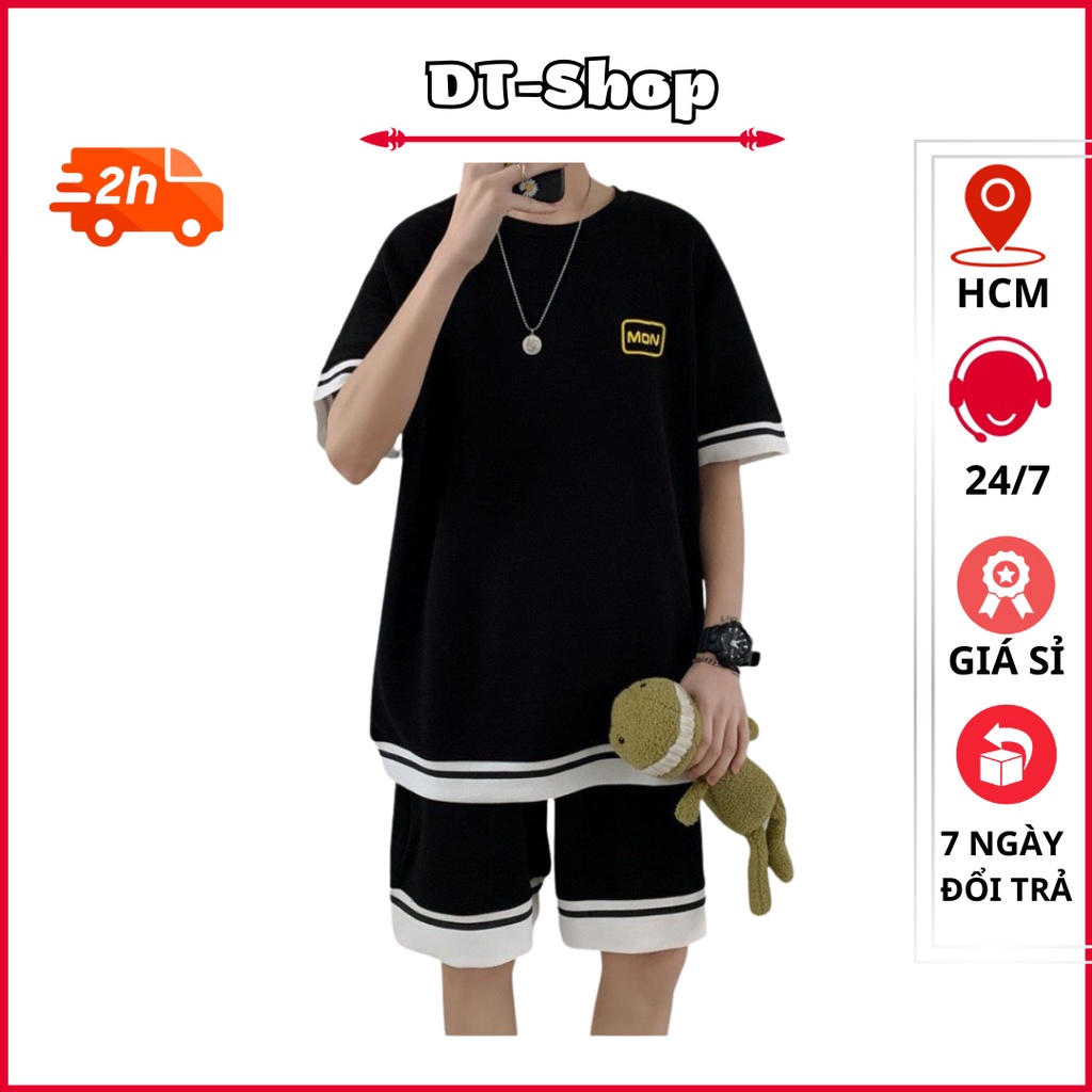 Bộ Thể Thao Nam DT SHOP quần áo tập gym vải thun lạnh thoáng mát co giãn năng động thời trang MSSBHP1 S0