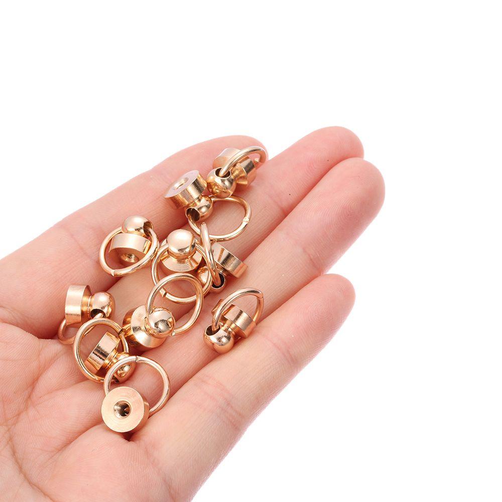 Set 10 Đinh Vít Đầu Tròn Bằng Đồng Thau Gắn Điện Thoại Tiện Dụng