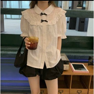 Áo sơ mi nữ kẻ tiểu thư tay cộc