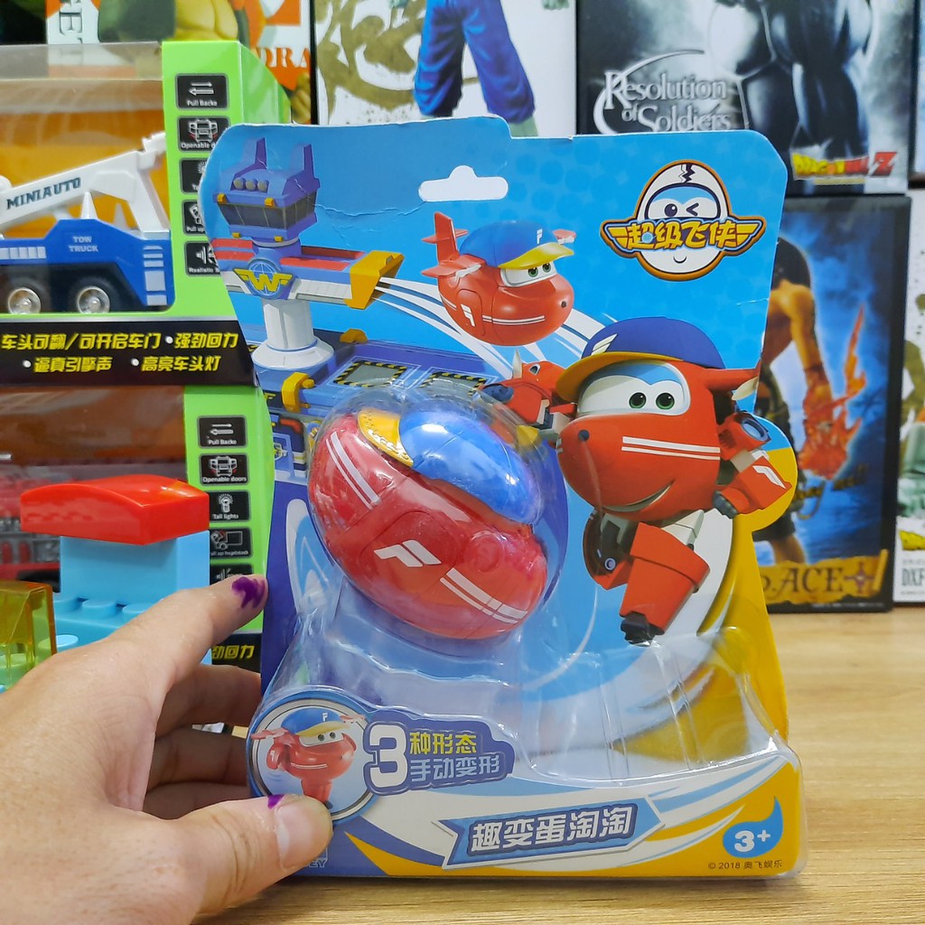 Bộ trứng biến hình super wings đội bay siêu đẳng đồ chơi trẻ em Jett, Paul, Mirra, Dizzy, Albert , Chase, Flip, Donnie