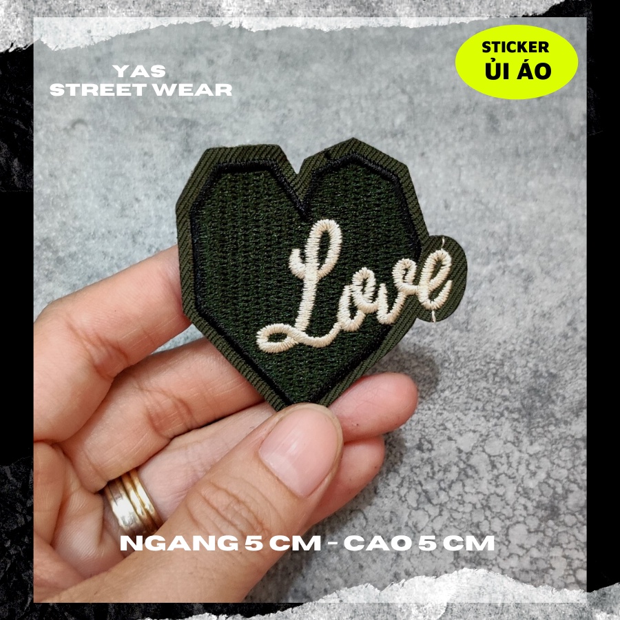 Sticker ủi áo cao cấp, miếng dán quần áo dùng làm Patch ủi, miếng vá quần áo, vá áo phao, trang trí BALO