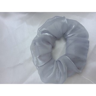 {Ảnh thật} cột tóc vải scrunchies von lụa ánh kim mềm xịn