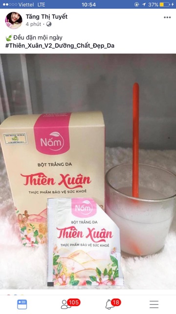 Bột trắng da thiên xuân 