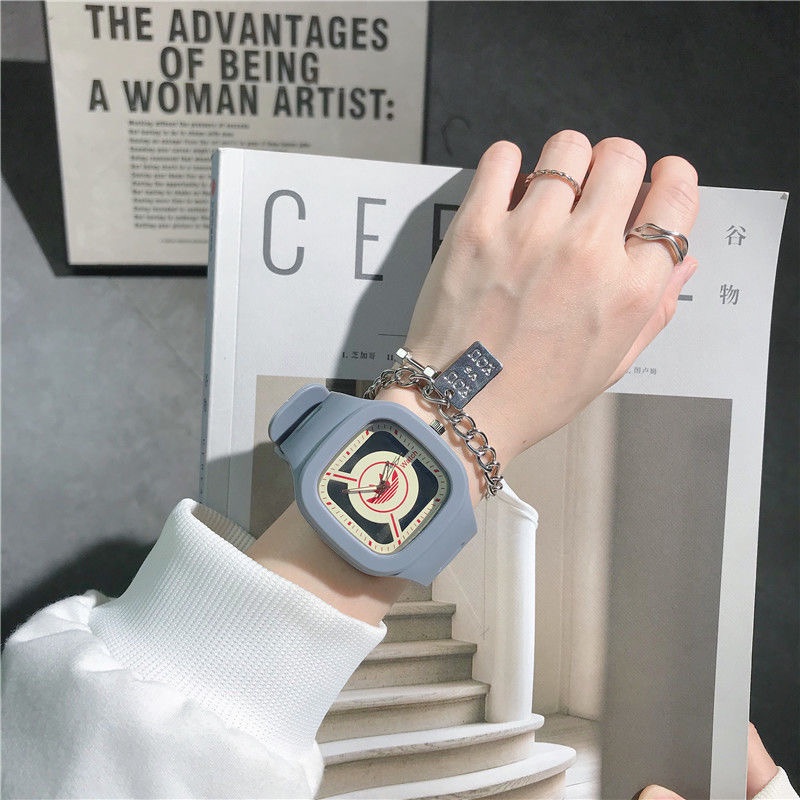 Đồng Hồ Đeo Tay Kỹ Thuật Số Mặt Vuông Thạch Anh Thời Trang Cho Nữ