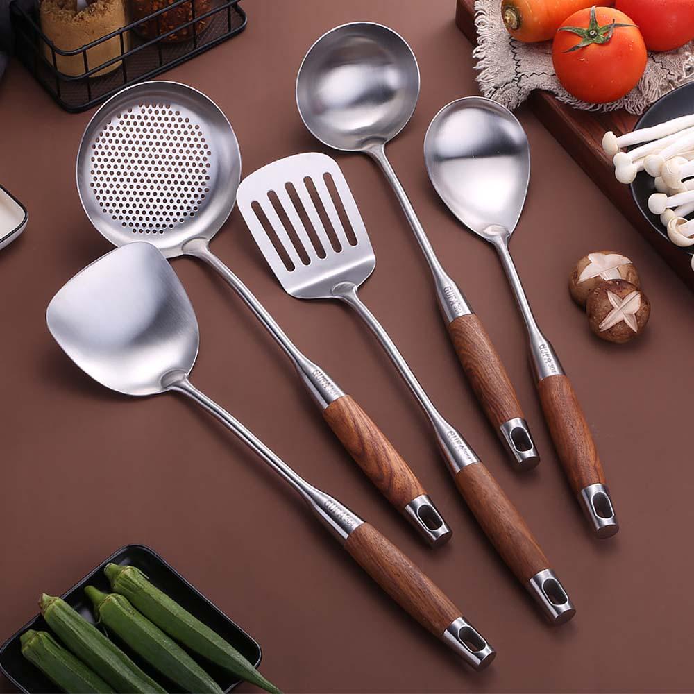 [COD] Xẻng Nấu Ăn Bằng Thép Không Gỉ 304 Cao Cấp