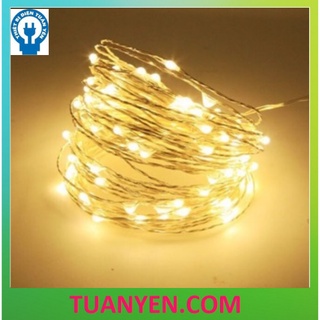 Dây Đèn Led Kẽm Đom Đóm Chipsbling Fairy Lights 2m (Xài pin 2A) - Ánh sáng trắng, vàng.