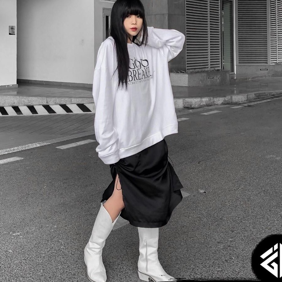 Áo Sweater Basic Màu Xanh Dương iMA God Breaker