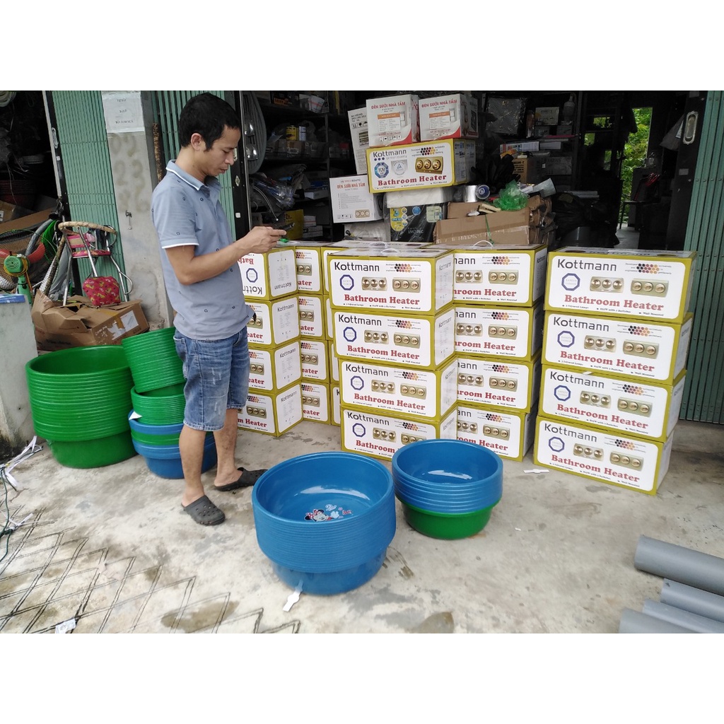 Bộ 5 chậu ,thau nhựa Gia long đủ size đảm bảo nhựa dẻo cao cấp