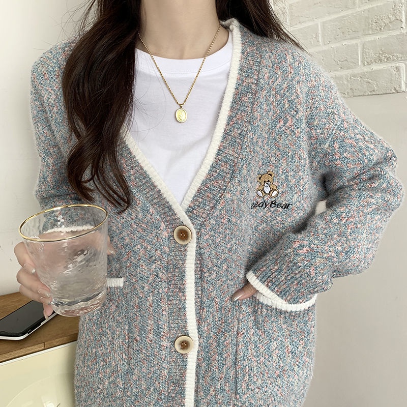 Plus Áo Khoác cardigan Dáng Ôm Thời Trang Mùa Thu Cho Nữ