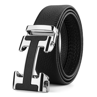 Thắt lưng nam, dây nịt nam da cao cấp mặt hình chữ H