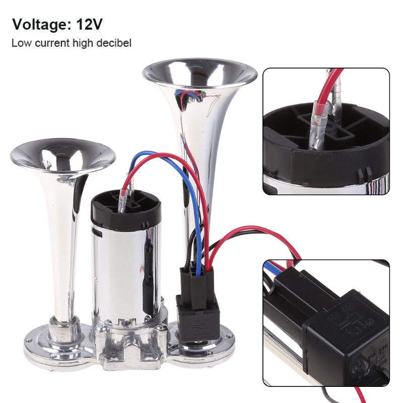 Còi hơi điện tử 12V 600DB cho xe hơi/tàu thuyền