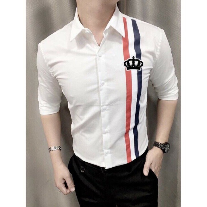 (TRỢ GIÁ) Áo Sơ Mi Nam Dài Tay Vuong miện Thiết Kế Thời Trang Trẻ Trung - Modern Fashion SM0004 | BigBuy360 - bigbuy360.vn