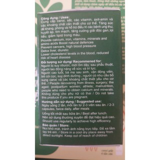 Viên Rau (Nang) Chùm Ngây Moris (120 viên)