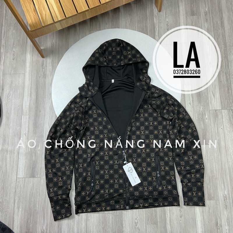 Áo chống nắng nam chất umi cao cấp Áo khoác nắng dập vân chữ
