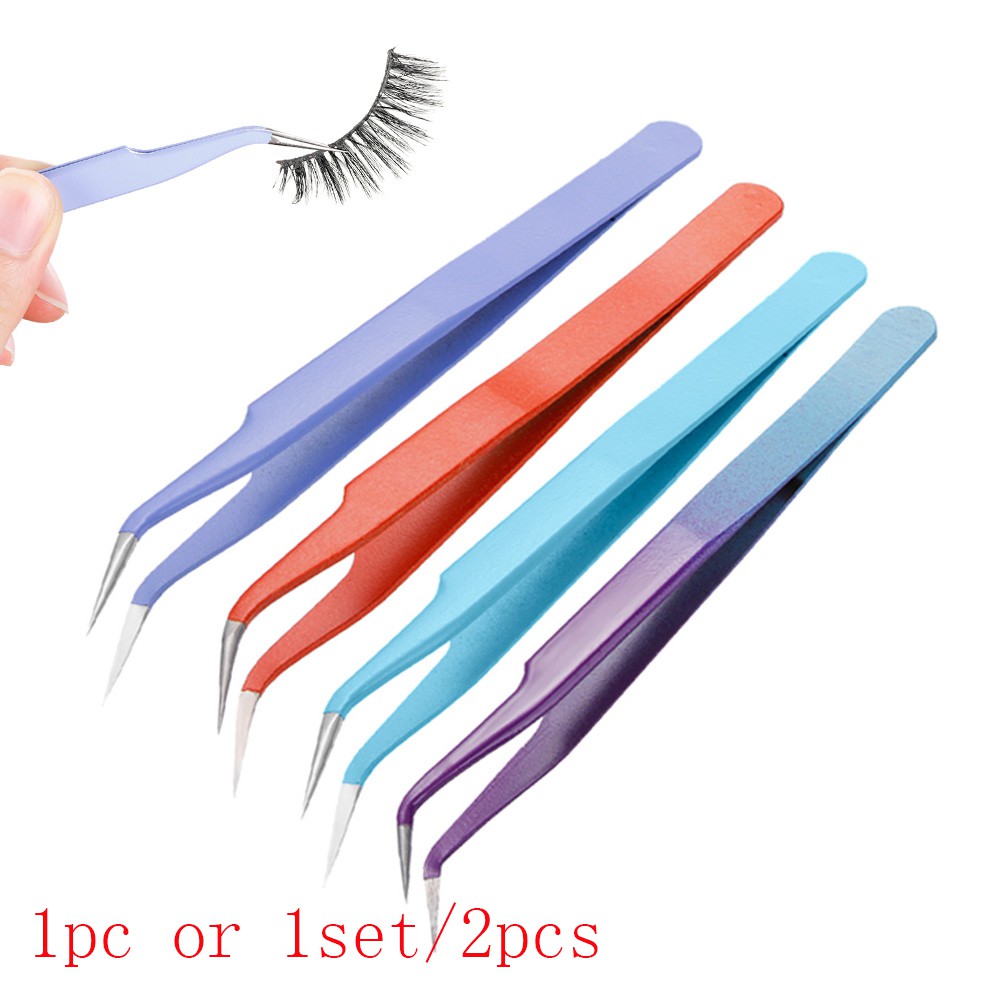 Nhíp Gắn Lông Mi Giả Nghệ Thuật Chất Lượng Cao|Nhíp Gắp Lông Mi Bằng Thép Không Gỉ Dạng Cong Thời Trang Cho Nữ