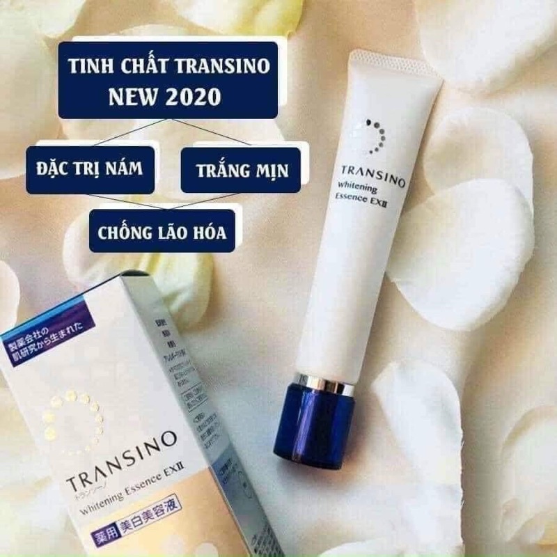 Tinh chất dưỡng trắng sáng da Transino Whitening Essence ExII 50g Nhật, Serum Transino Nhật Bản.