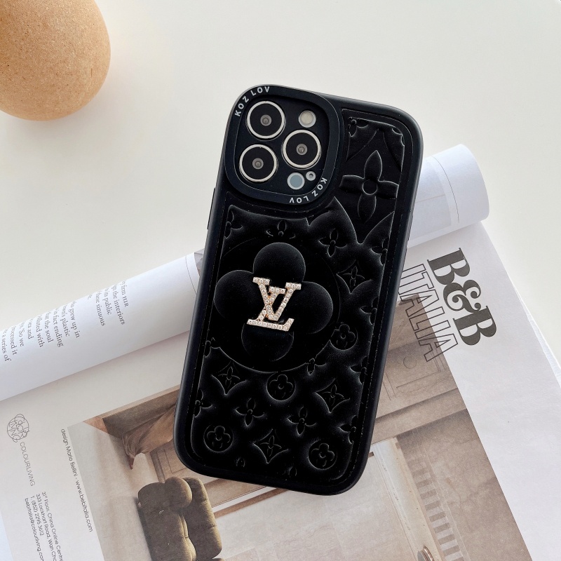 Ốp Điện Thoại Chống Sốc Màu Kẹo Ngọt In Logo LVy Cho iPhone 14 13 12 11 Pro Max XS XR X 8 7 6 6S Plus + SE 2020