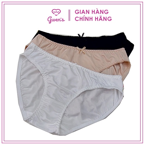 Quần lót nữ thun trơn Poly co giãn 4 chiều thoáng mát trẻ trung gợi cảm GWEN'S GWPO3176