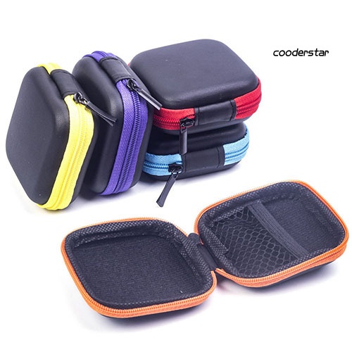 Túi đựng tai nghe thẻ nhớ TF SD dạng vuông cứng tiện lợi