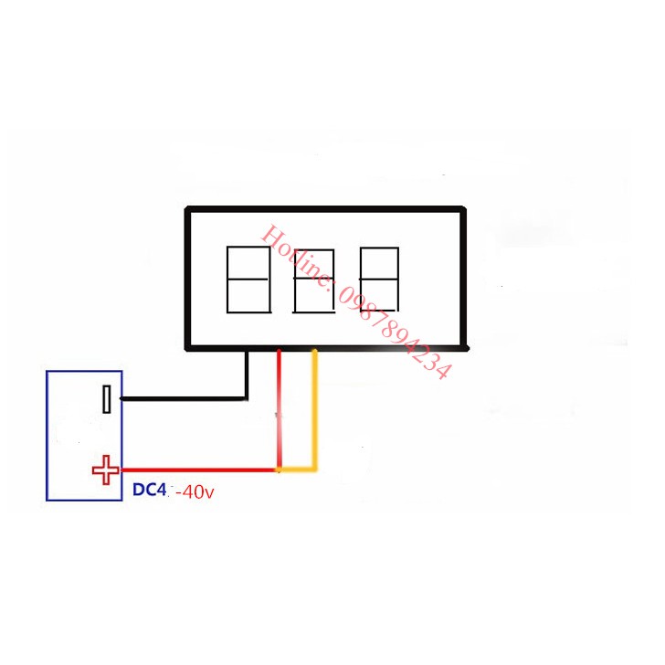 Hiển thị điện áp (4-40VDC)