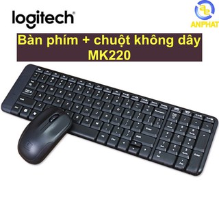 Mua Bộ bàn phím chuột không dây Logitech MK220 (Đen)