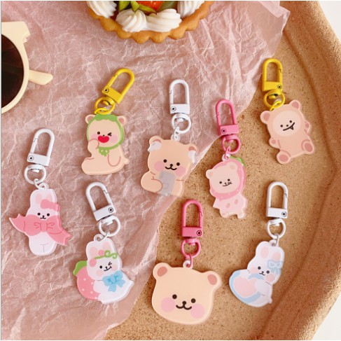 móc khoá gấu thỏ kẹo mút MK23 móc khoá lolipop cute dễ thương | BigBuy360 - bigbuy360.vn