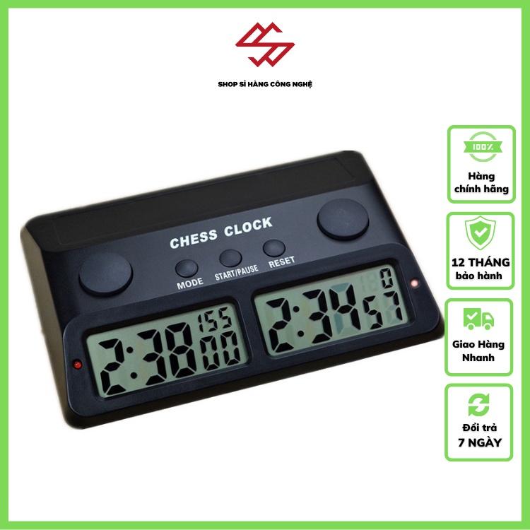 Đồng hồ cờ vua, cờ tướng PS-383 - Tính giờ thi đấu chơi cờ ( Có thể điều chỉnh từng giây )