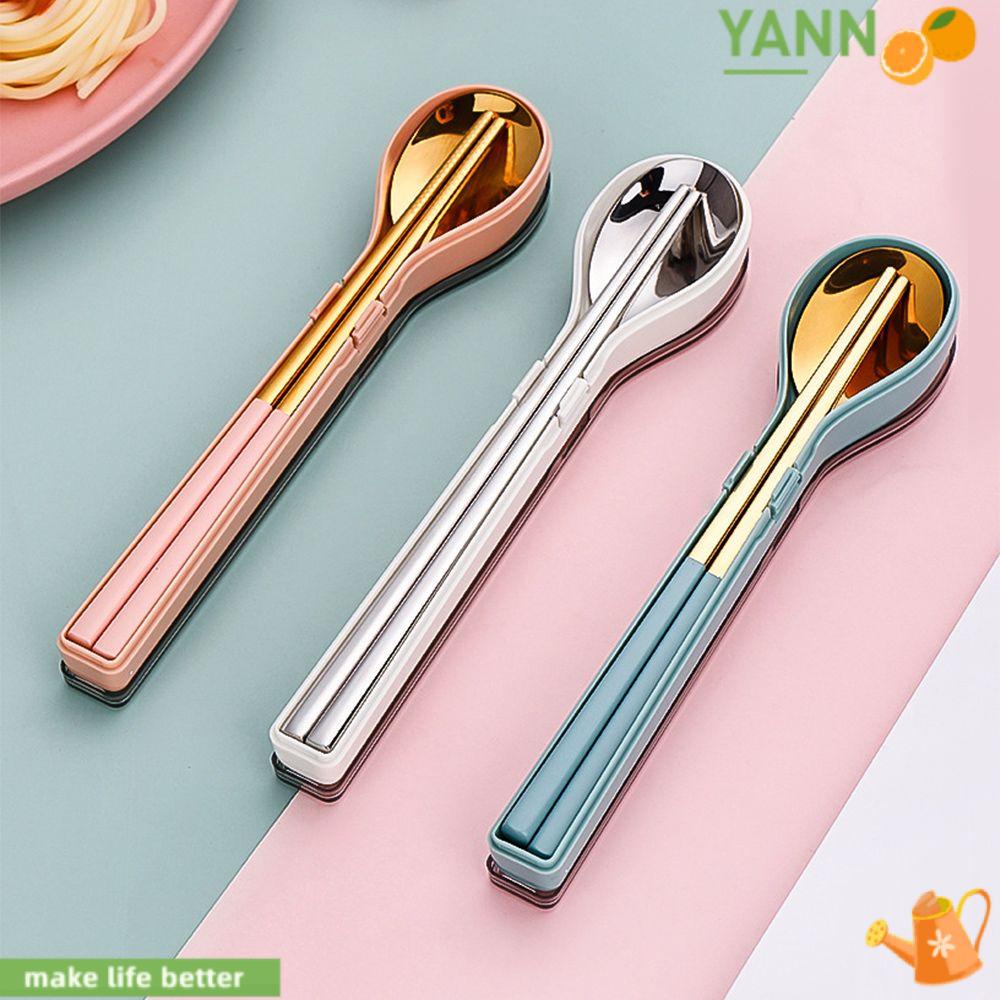 Bộ Muỗng Đũa Nĩa 1 Món Thiết Kế Nhỏ Gọn Tiện Dụng Mang Theo Du Lịch /