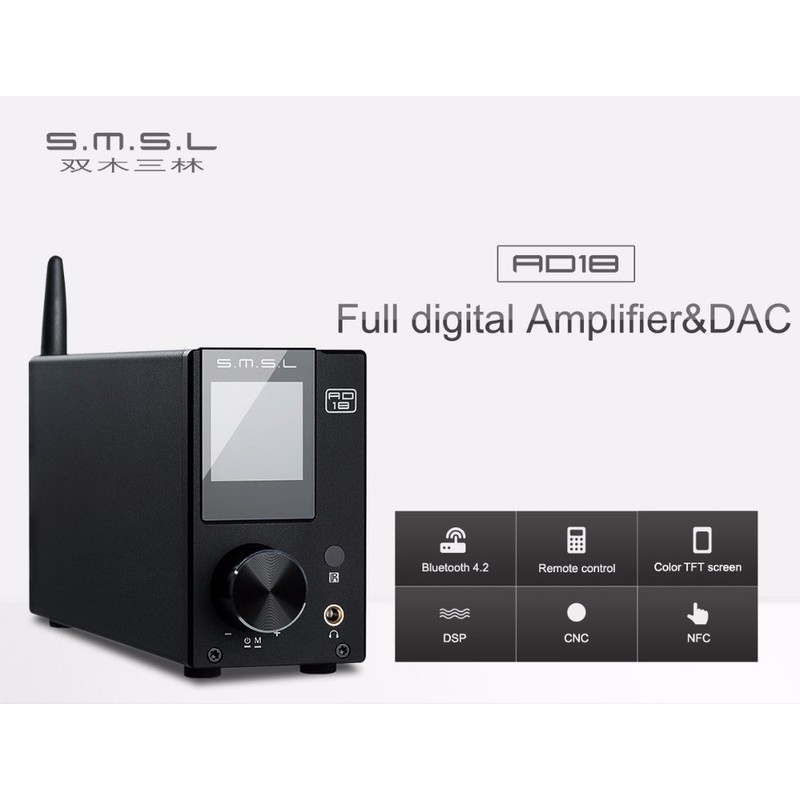 [MÃ ELHACE GIẢM 4% ĐƠN 300K] BỘ DAC GIẢI MÃ ÂM THANH HI-FI BLUETOOTH 4.2 S.M.S.L AD18