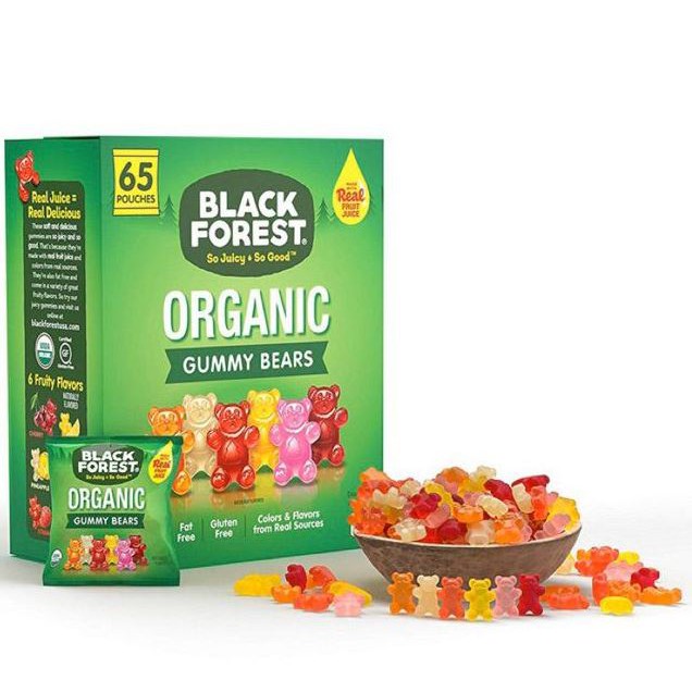 HỘP 65 GÓI KẸO DẺO GẤU cho bé ORGANIC GUMMY BEARS 23g.  Date 01/2024