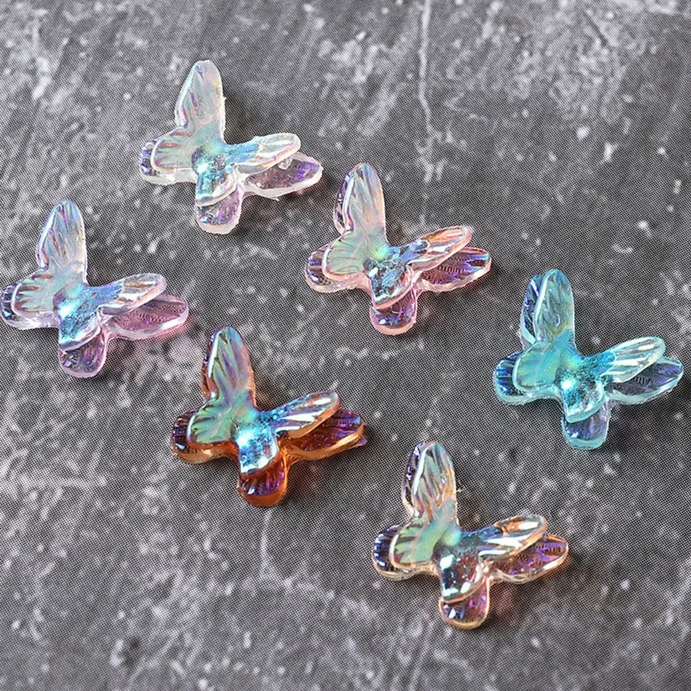 [Hàng mới về] Cánh bướm trang trí móng tay nhiều màu sắc thời trang xinh xắn DIY