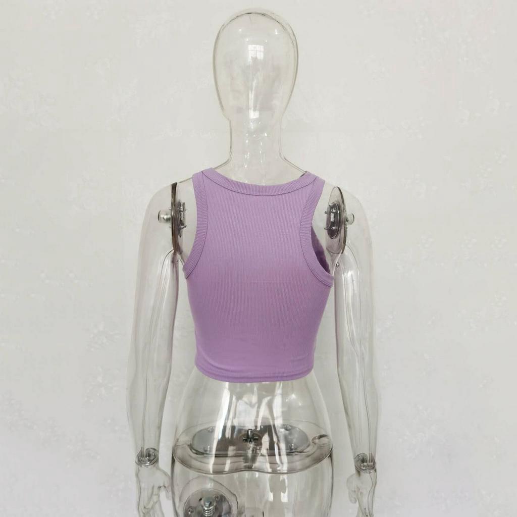 DUNEA Áo Hai Dây Màu Trơn Thiết Kế Đơn Giản Thời Trang Dễ Phối Đồ Cho Nữ