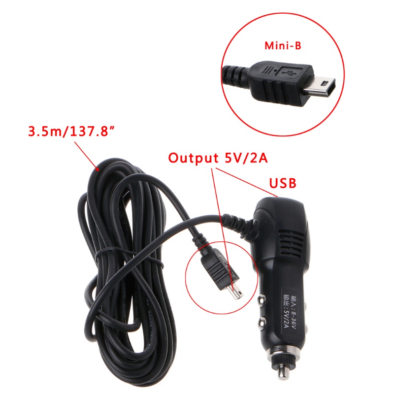 Tẩu Sạc USB Mini 5V 2A 3.5m Chuyên Dụng Cho Xe Hơi