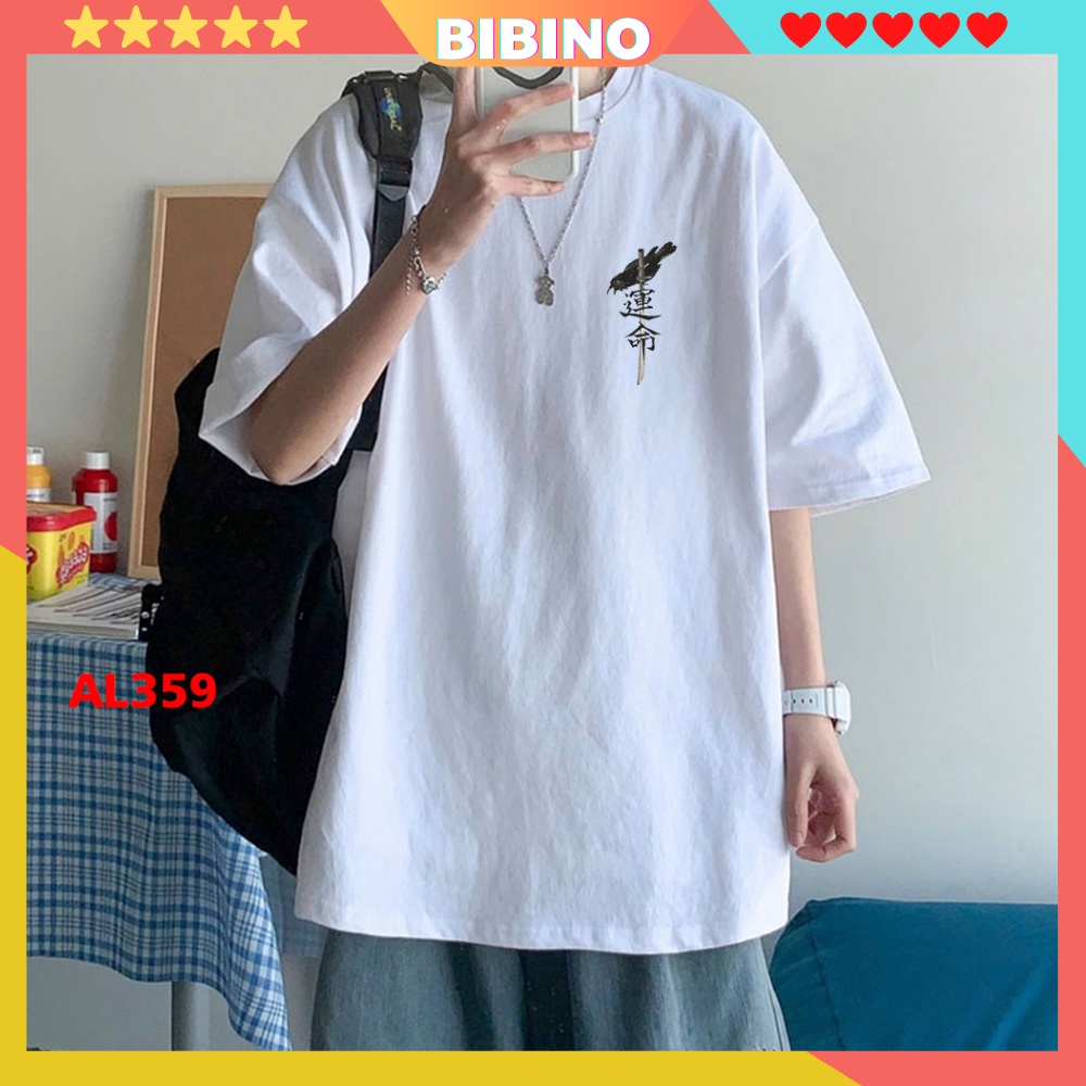 Áo thun tay lỡ form rộng nam nữ bigsize vải thun mềm mịn thoáng mát thấm hút mồ hôi phong cách hàn quốc freesize BIBINO