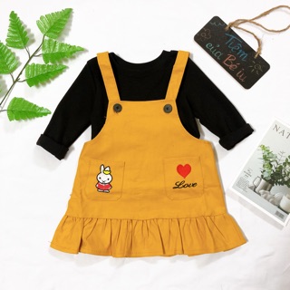 Set yếm thỏ cho bé gái