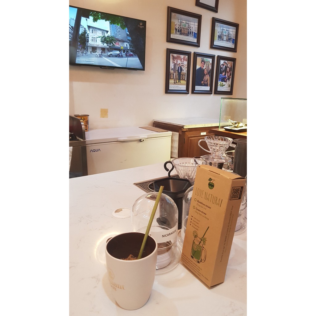 Ông hút cỏ bàng/tre khô Love natural xuất khẩu Châu Âu (100 ống) để được 6 tháng